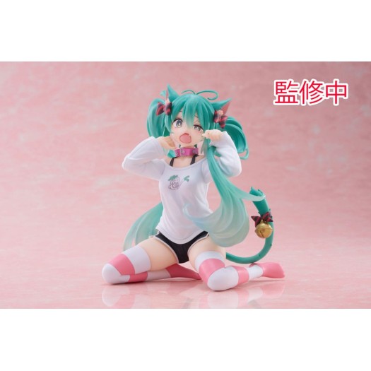 Vocaloid / Character Vocal Series 01 - Desktop Cute Figure Hatsune Miku Nekomimi T-Shirt Ver. 13cm