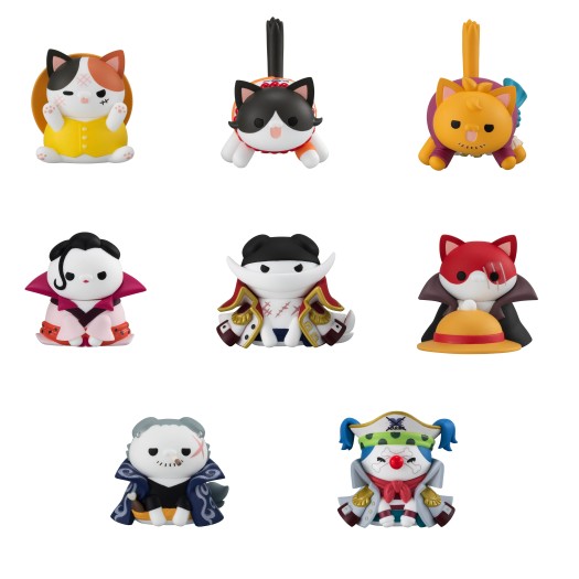 One Piece - MEGA CAT PROJECT Nyanpiece Nyan! Luffy & Summit War Arc BOX 8 pezzi Random 3cm (EU)