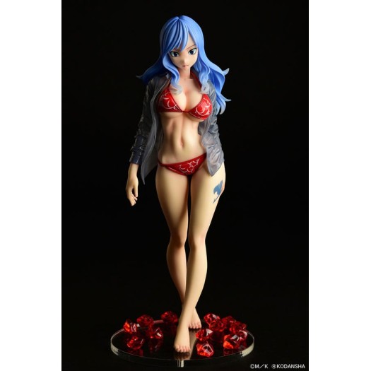 Fairy Tail - Juvia Lockser Gravure Style Wet See-through Shirt Red Bikini!! 1/6 25cm (EU)