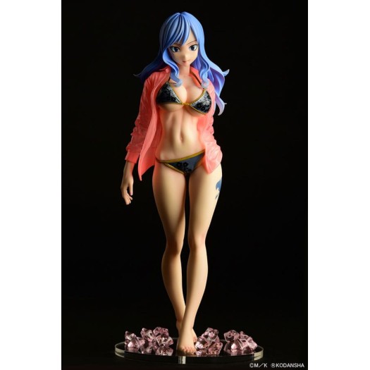 Fairy Tail - Juvia Lockser Gravure Style Wet See-through Shirt Black Bikini!! 1/6 25cm (EU)