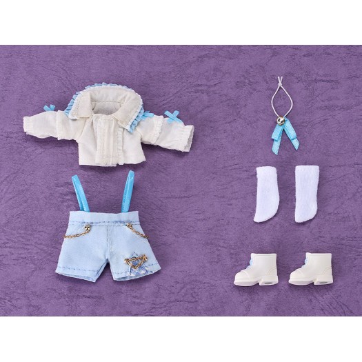 Nendoroid Doll Outfit Set: Suspender Shorts Set (White & Blue) (EU)