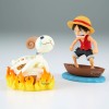 One Piece - WCF Log Stories Luffy & Going Merry 8cm