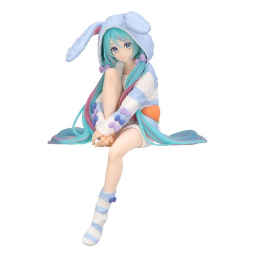 Vocaloid / Character Vocal Series 01 - Noodle Stopper Hatsune Miku Rabbit Ear Hood Pajama Blue Color Ver. 14cm