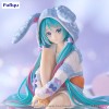 Vocaloid / Character Vocal Series 01 - Noodle Stopper Hatsune Miku Rabbit Ear Hood Pajama Blue Color Ver. 14cm